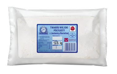 Ser twaróg wiejski półtłusty skrzynka 1kg - Jasienica